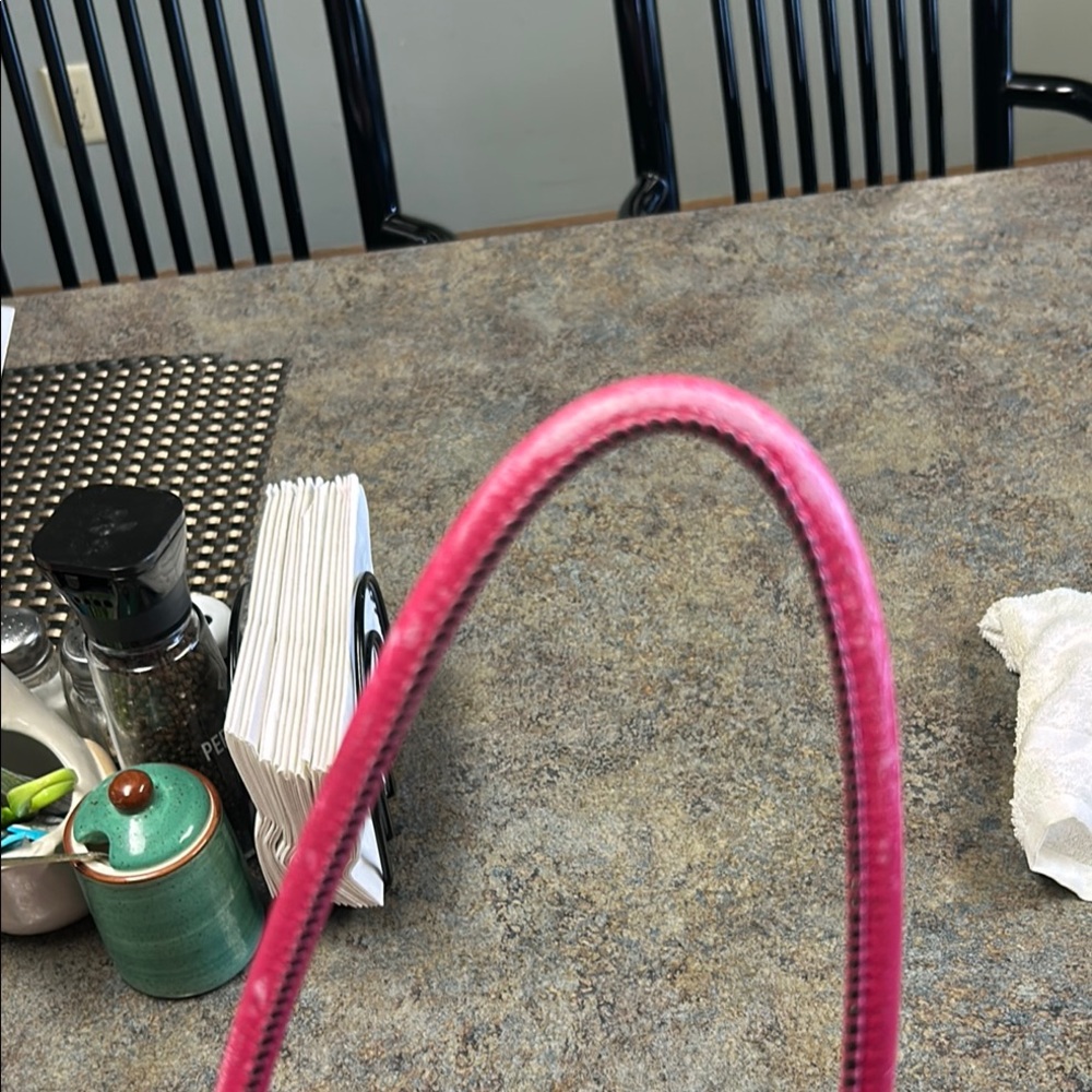 Michael Kors Hot Pink Leather Drawstring Shoulder Tote - Picture 7 of 7